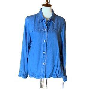 Pendleton chambray denim shirt Blue Size Large New